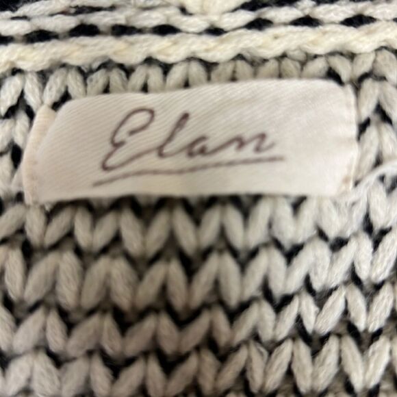 👠Elan knit long line Aztec print cardigan with hood  Sm - Picture 7 of 7